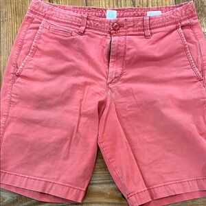 GAP Red Bermuda Shorts Cotton Twill
